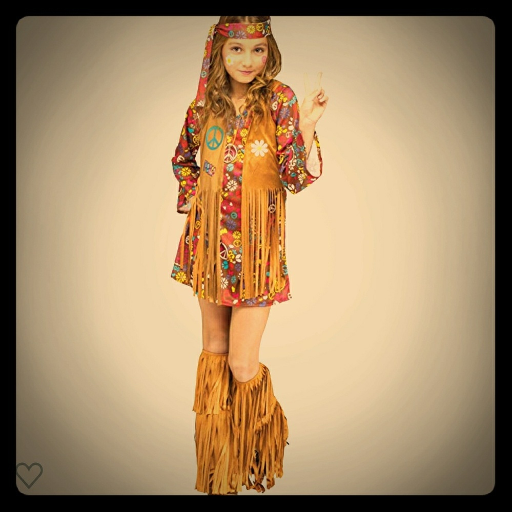Peace,Love,& hippy girl costume
